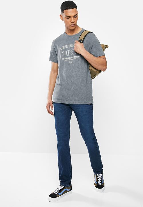 Lee  - Premium denim tee - dark grey