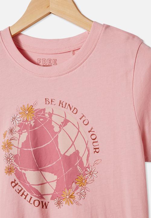 Free by Cotton On - Girls classic short sleeve tee - pink