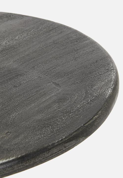 Sixth Floor - Skinny side table - black & gold