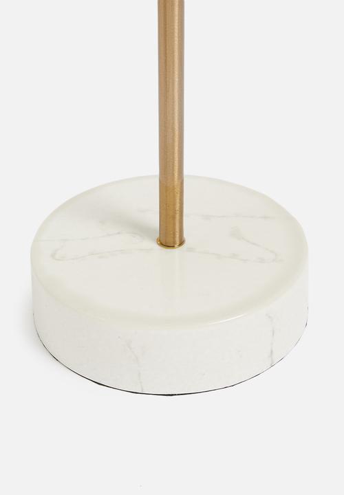 Sixth Floor - Skinny side table - black & gold
