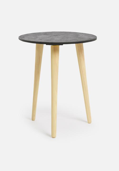 Sixth Floor - Oslo side table - charcoal