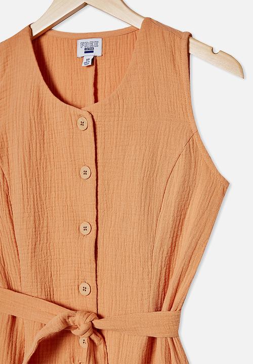 Free by Cotton On - Monique playsuit - apricot sun