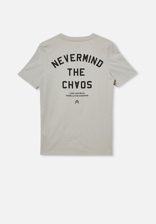 Free by Cotton On - Free boys skater short sleeve tee - winter grey
