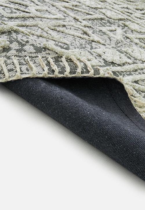 Sixth Floor - Lila cotton tufted rug - sage green