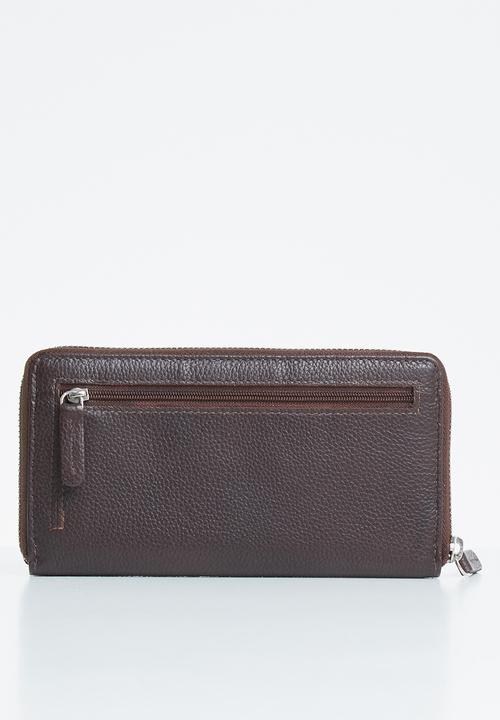 Pierre Cardin - Coco ladies zip around - brown