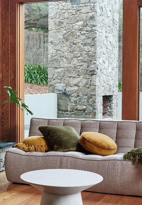 Linen House - Toro round cushion - bronze