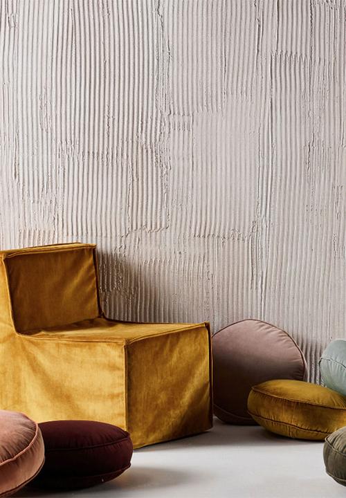 Linen House - Toro round cushion - peach