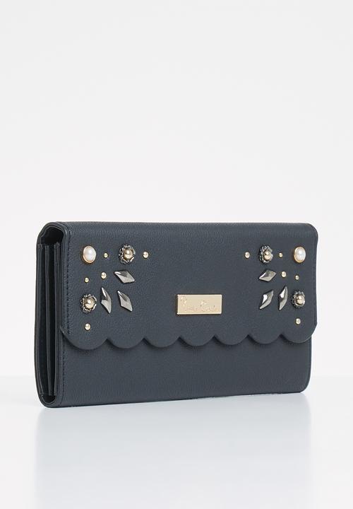 Pierre Cardin - Emily scalloped purse - black