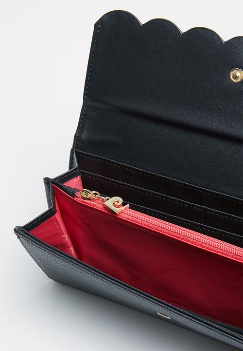 Pierre Cardin - Emily scalloped purse - black