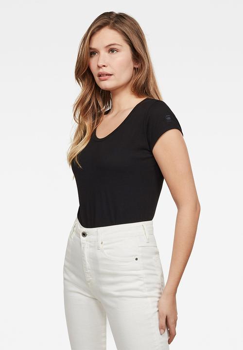 G-STAR - Core eyben slim short sleeve tee - black