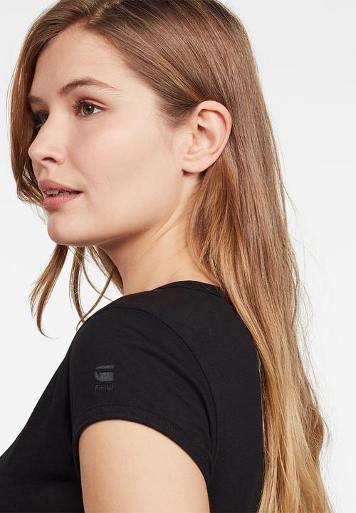 G-STAR - Core eyben slim short sleeve tee - black