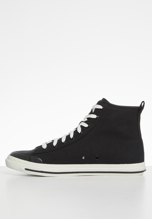 Diesel  - S-astico mid cut sneakers - y02370-pr012-t8013 - black 