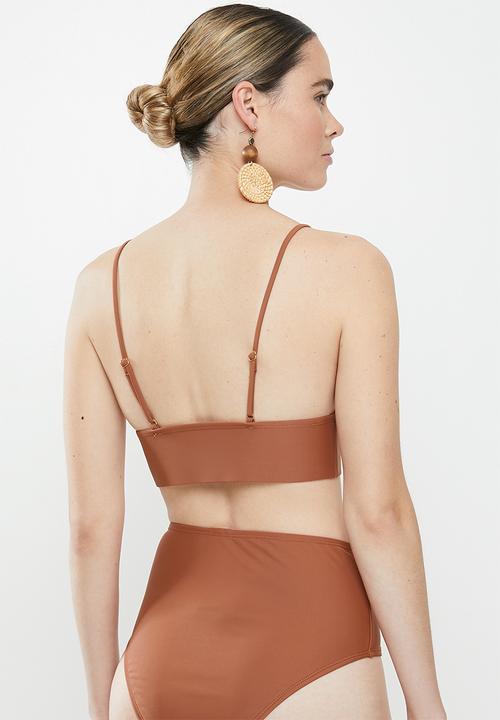 Vero Moda - Marta swim top - brown