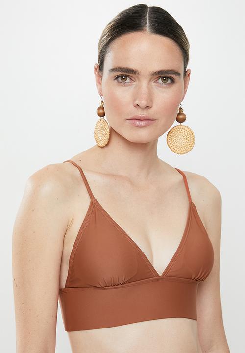 Vero Moda - Marta swim top - brown