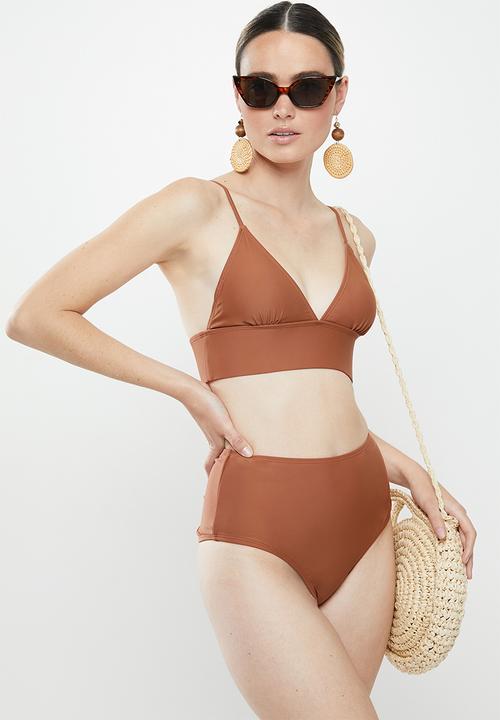 Vero Moda - Marta swim top - brown