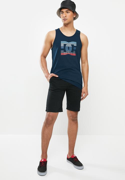 DC - DC logo lines tank - navy