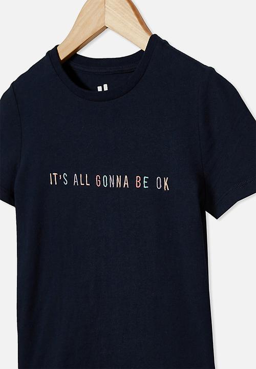 Cotton On - Penelope short sleeve tee - indigo 