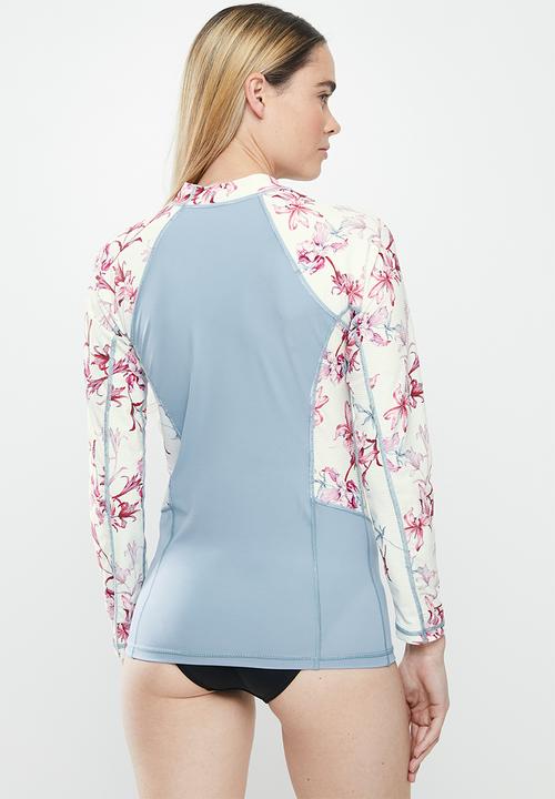 Lizzy - Renisha floral upf long sleeve rash vest - multi
