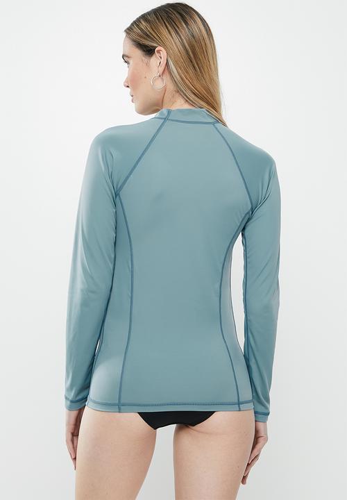 Lizzy - Anupama floral upf long sleeve rash vest - blue