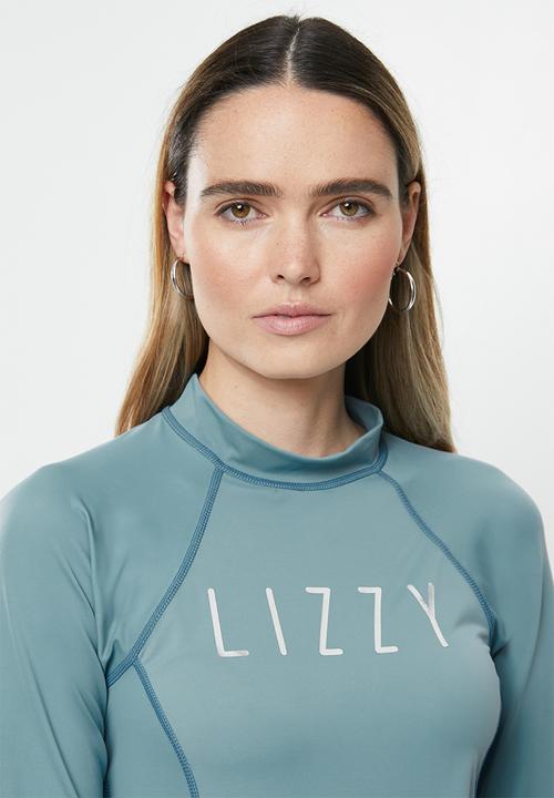 Lizzy - Anupama floral upf long sleeve rash vest - blue