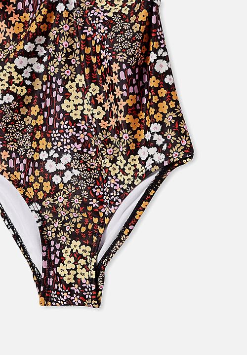 Cotton On - Val cut out one piece - phantom floral feilds