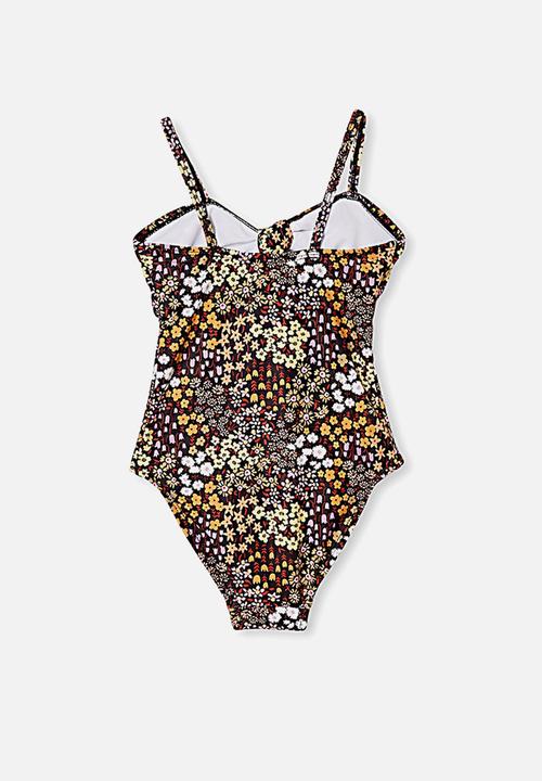 Cotton On - Val cut out one piece - phantom floral feilds
