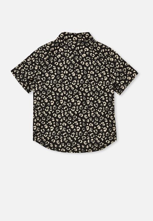 Cotton On - Resort short sleeve shirt - leopard print phantom