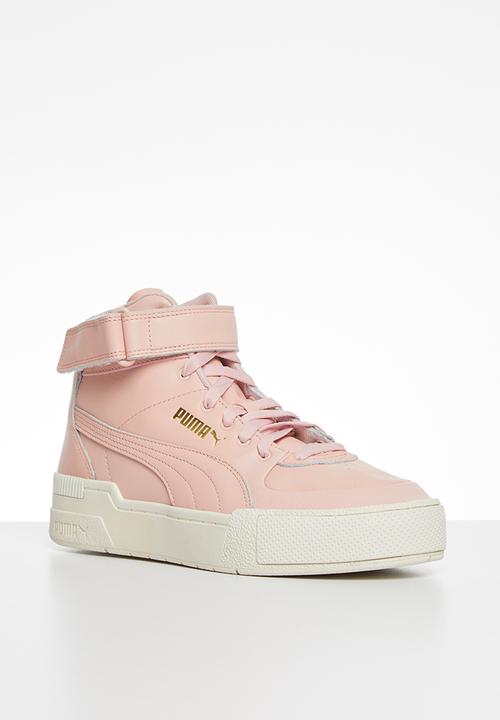 PUMA - Cali sport top warm up wn’s - peachskin-marshmallow