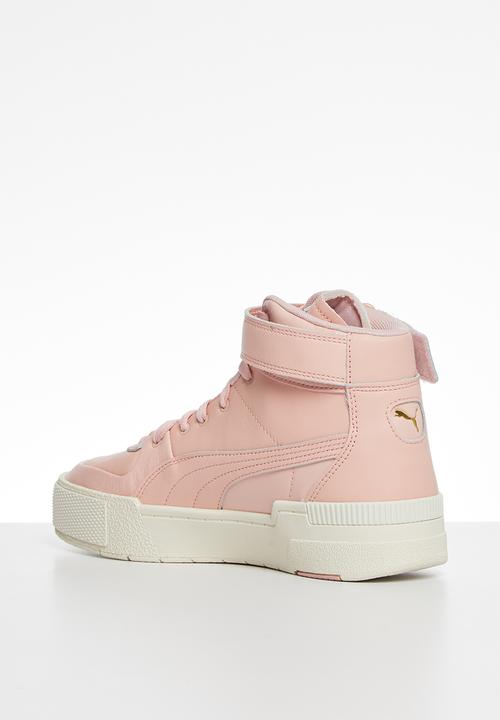 PUMA - Cali sport top warm up wn’s - peachskin-marshmallow
