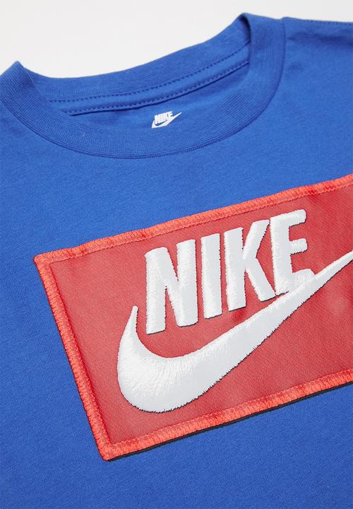 Nike - Faux futura patch short sleeve tee - game royal
