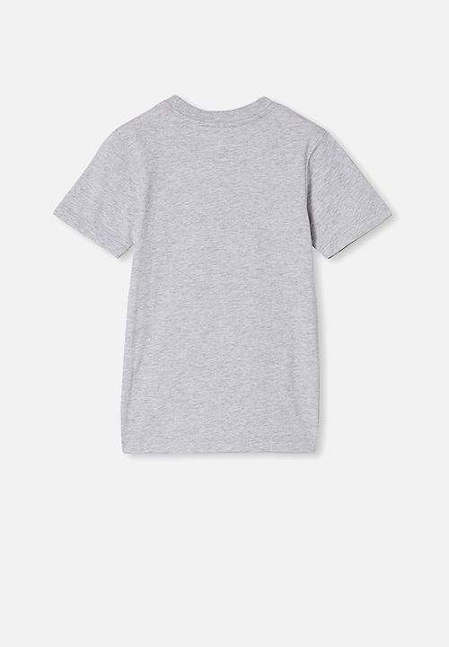 Cotton On - Max skater short sleeve tee - grey marle vote kindness