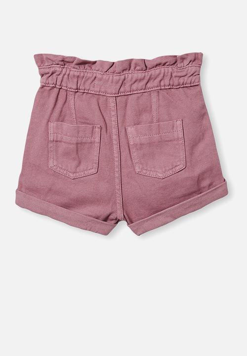 Cotton On - Peta paperbag short - very berry