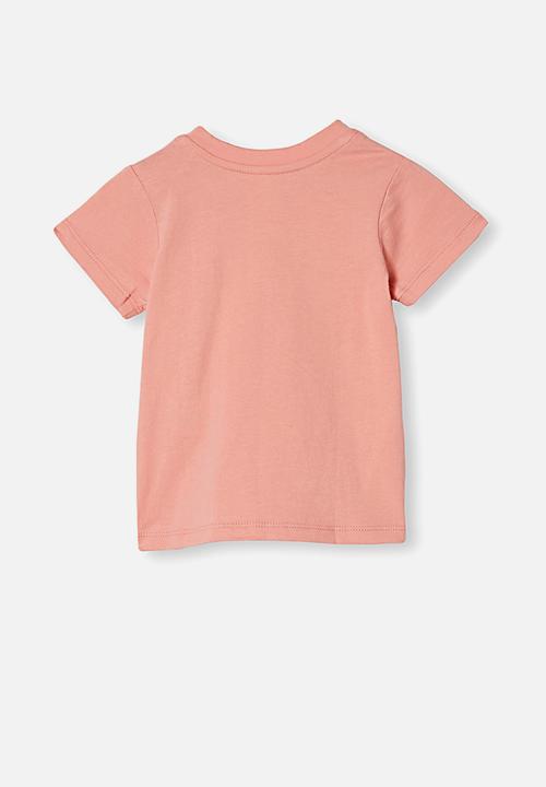 Cotton On - Jamie short sleeve tee - smoked salmon