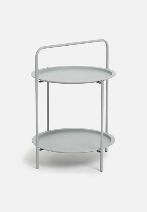 H&S - Tray outdoor side table - grey