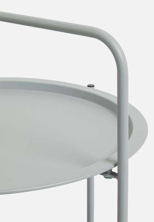 H&S - Tray outdoor side table - grey