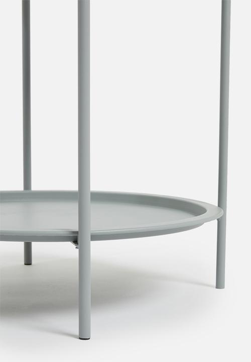 H&S - Tray outdoor side table - grey