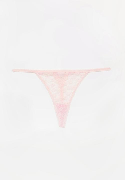 Cotton On - Daisy g string brief - pink