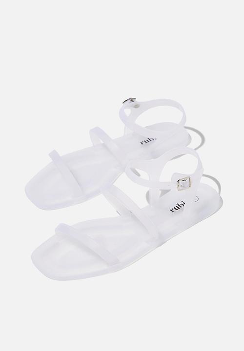 Cotton On - Triple strap jelly sandal - frosty clear