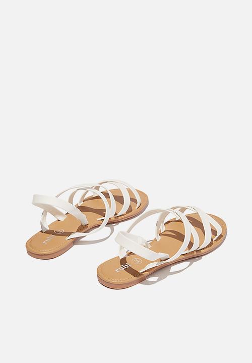 Cotton On - Lucy strappy slingback sandal - white