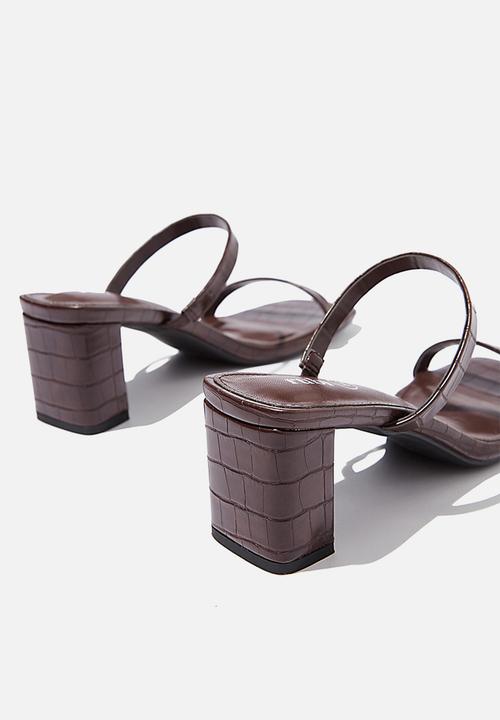 Cotton On - Merita mule - choc croc