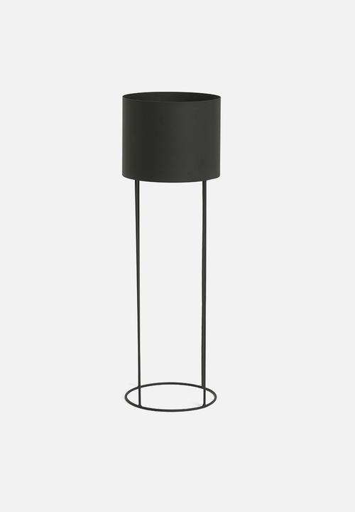 Emerging Creatives - Ava drum planter - black