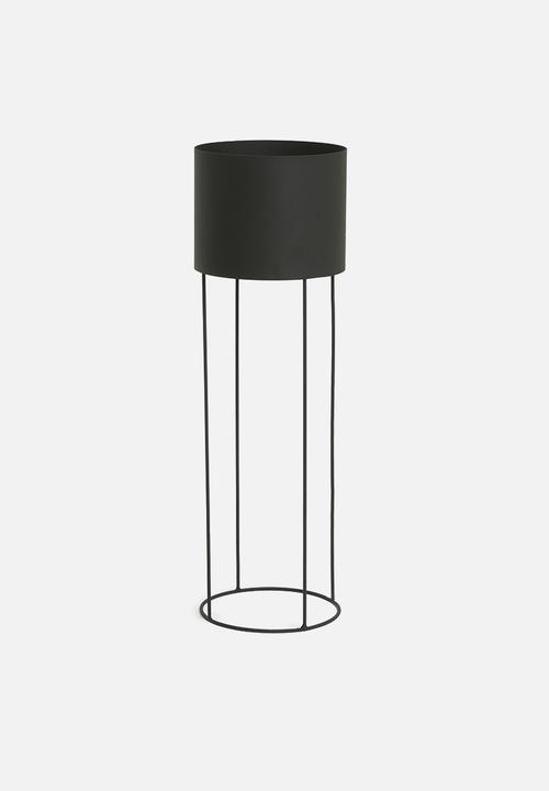 Emerging Creatives - Ava drum planter - black