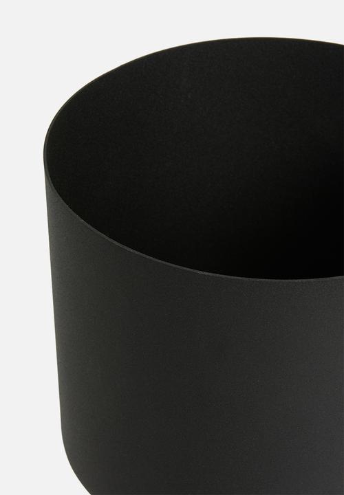 Emerging Creatives - Ava drum planter - black