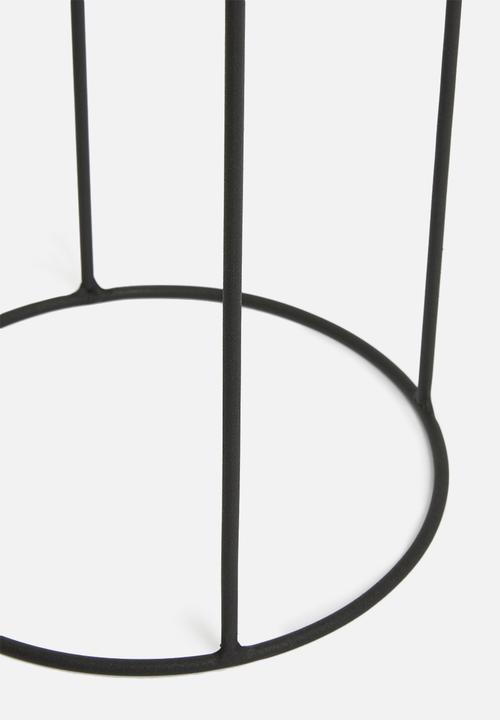 Emerging Creatives - Ava drum planter - black