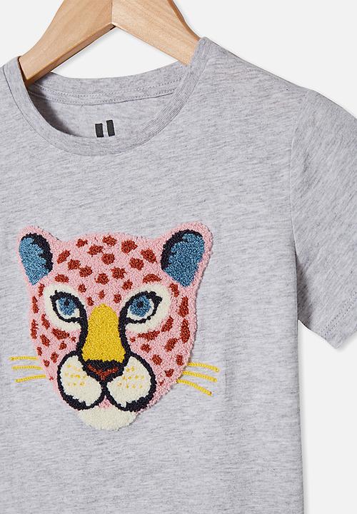 Cotton On - Stevie short sleeve embellished tee - grey