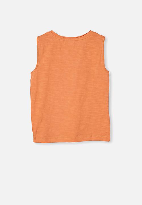 Cotton On - Oli textured tank - orange