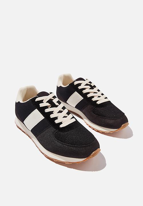 Cotton On - Olympia heritage trainer - black & ecru
