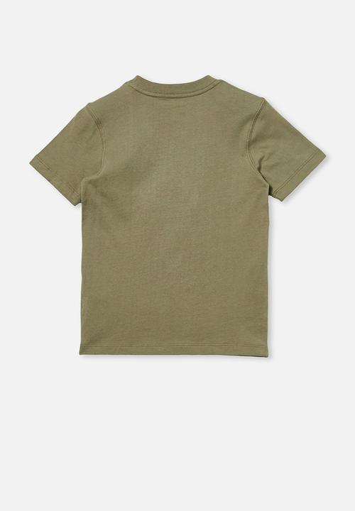 Cotton On - Downtown short sleeve tee - silver sage steg dino