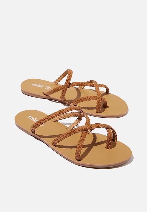 Cotton On - Reese braided slide - tan