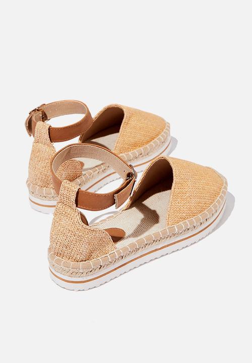 Cotton On - Nahla flatform - tan & blush